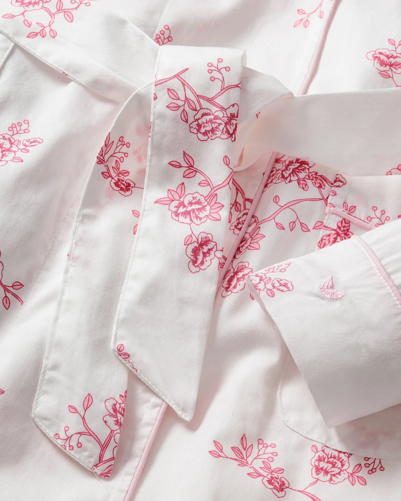 English Rose Floral Twill Robe