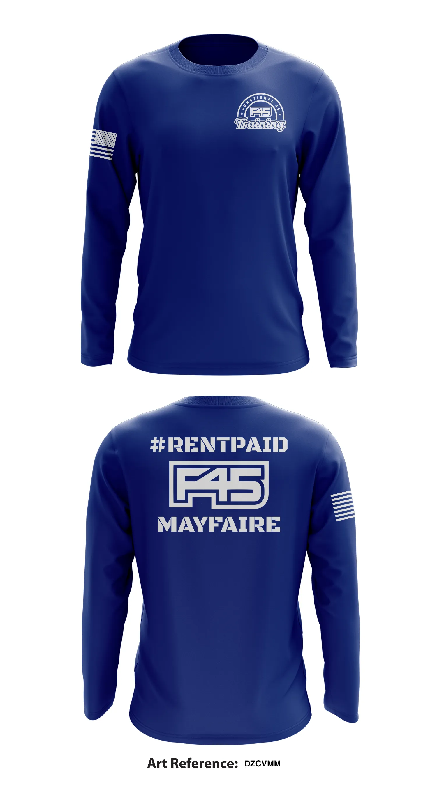 F45 Training Mayfaire Store 1 Core Men's LS Performance Tee - DzCVMM