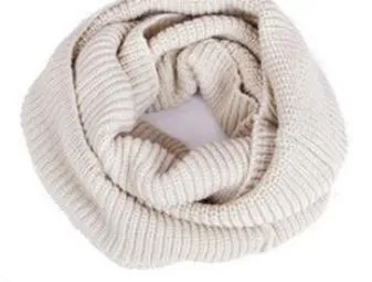 fashion winter warm Ring scarf lic Women Wool shawl Neck solid Wrap thicken Unisex Knitted scarves female pink sq306