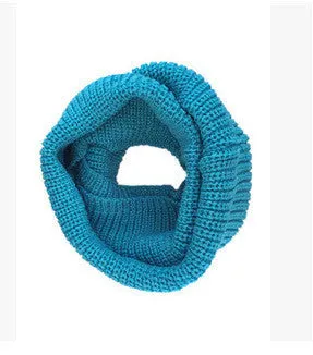 fashion winter warm Ring scarf lic Women Wool shawl Neck solid Wrap thicken Unisex Knitted scarves female pink sq306