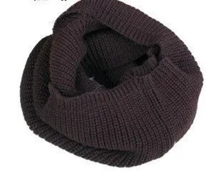 fashion winter warm Ring scarf lic Women Wool shawl Neck solid Wrap thicken Unisex Knitted scarves female pink sq306