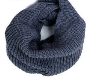 fashion winter warm Ring scarf lic Women Wool shawl Neck solid Wrap thicken Unisex Knitted scarves female pink sq306
