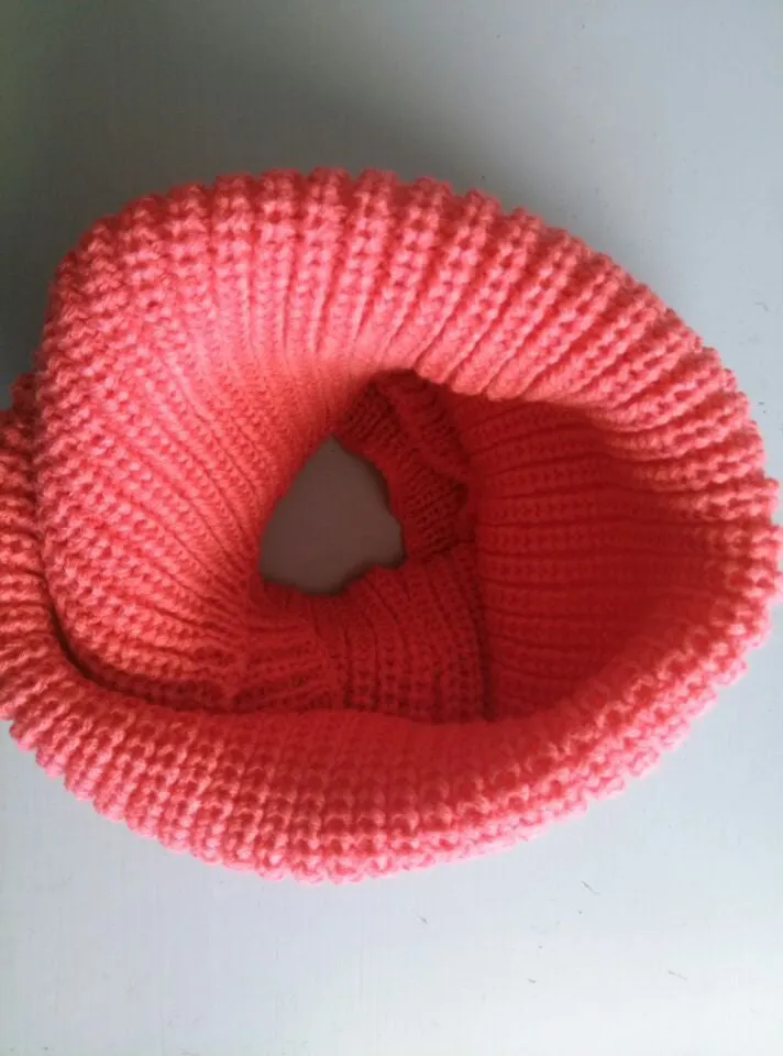 fashion winter warm Ring scarf lic Women Wool shawl Neck solid Wrap thicken Unisex Knitted scarves female pink sq306