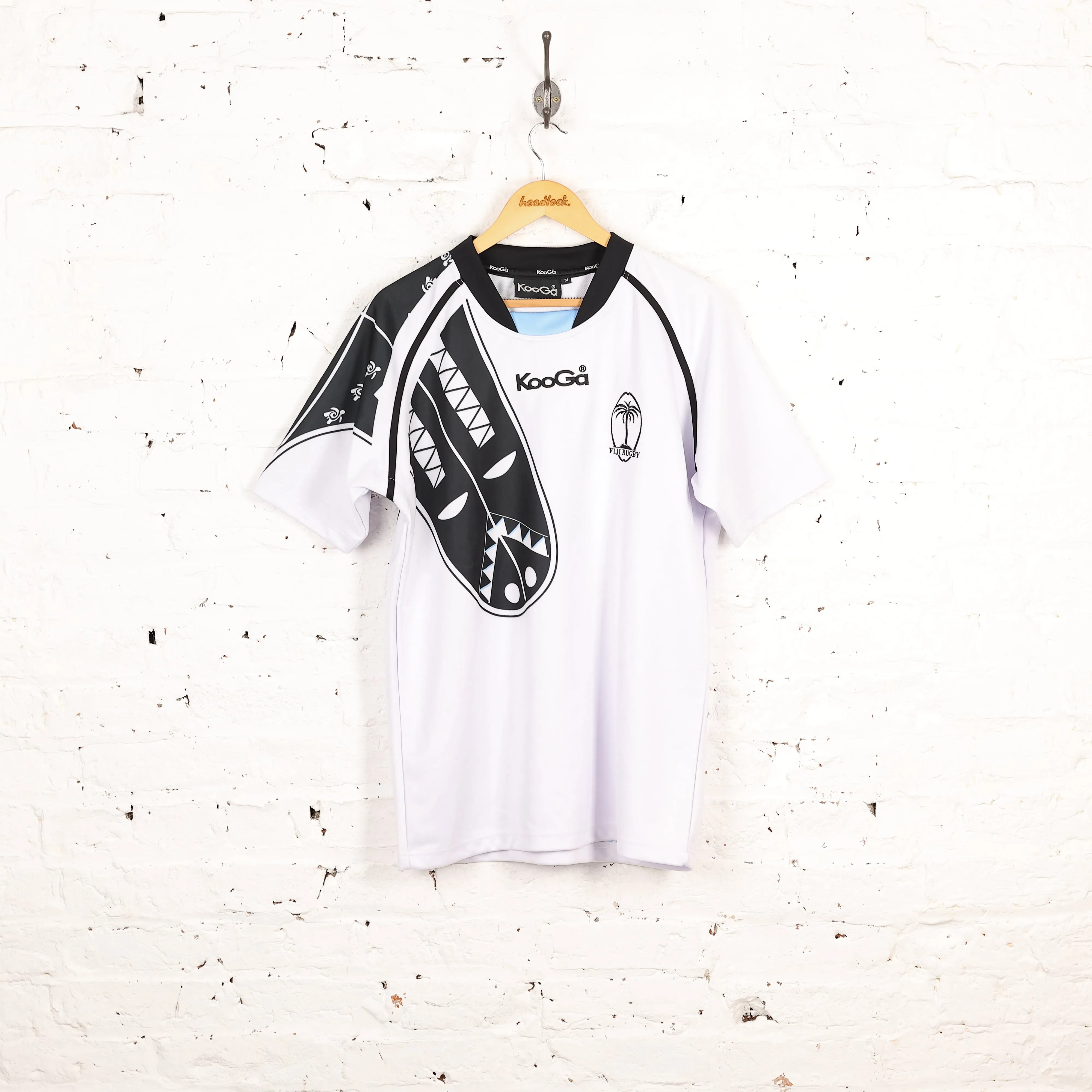 Fiji Kooga Rugby Shirt - White - M