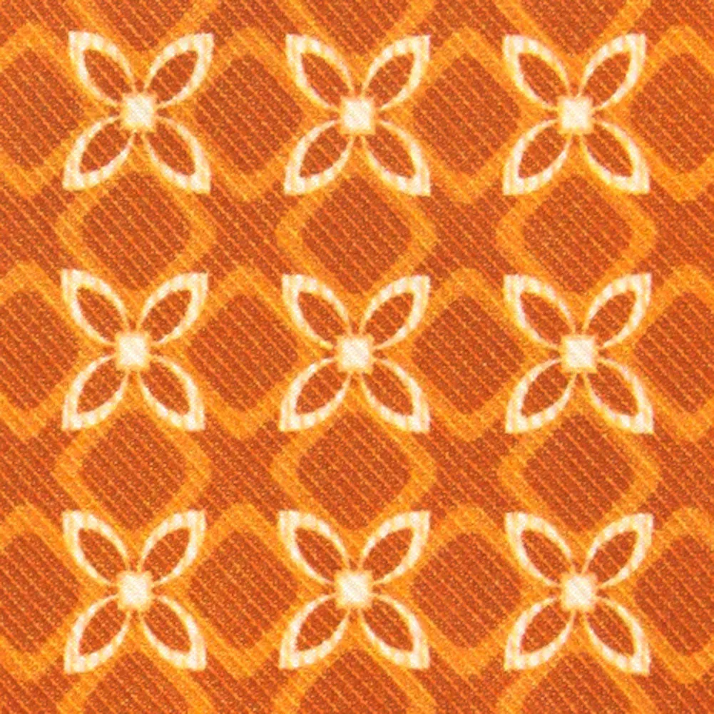 Finamore Napoli Orange Silk Tie
