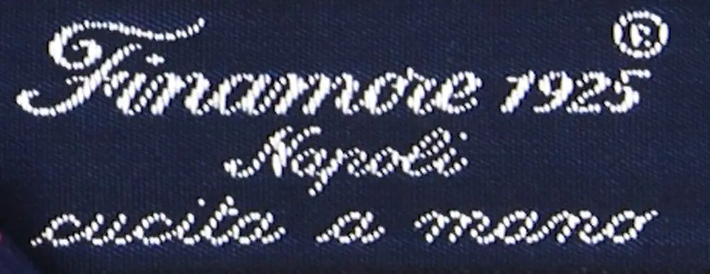 Finamore Napoli Orange Silk Tie