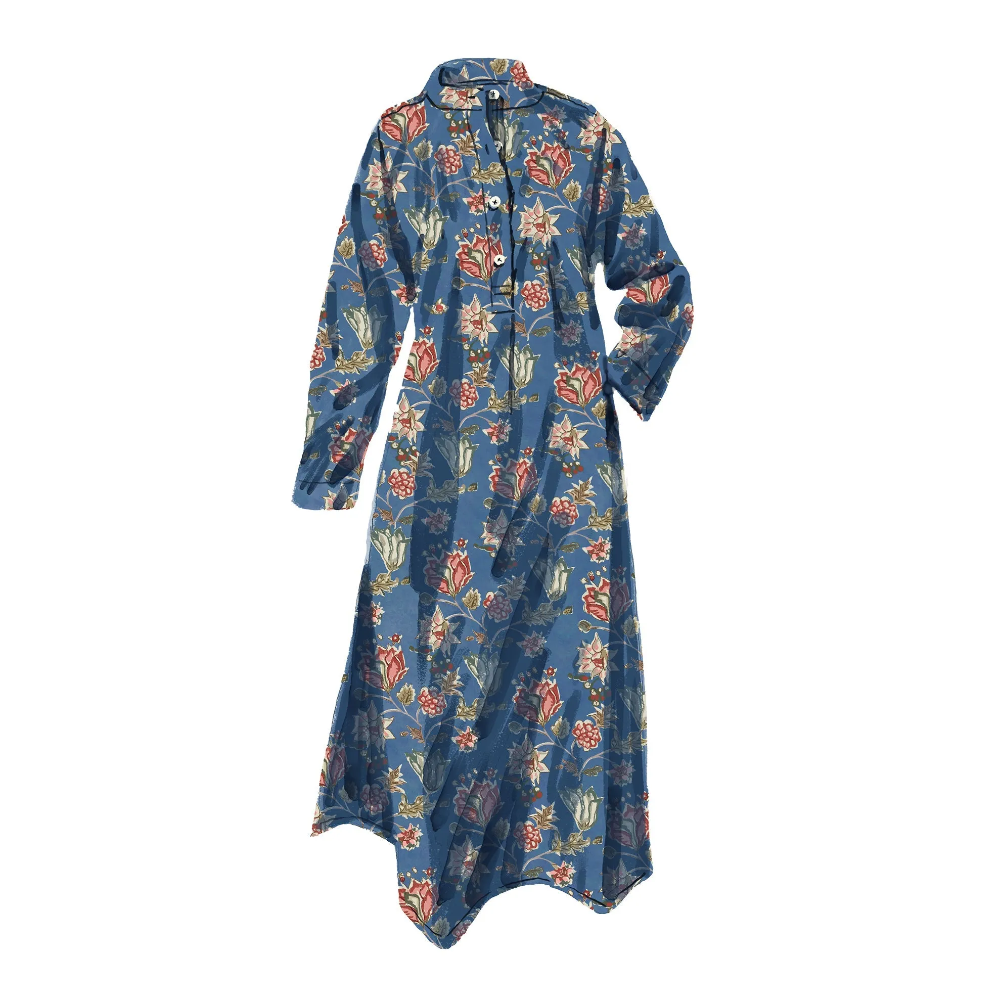 Floral Marie Antoinette Nightshirt
