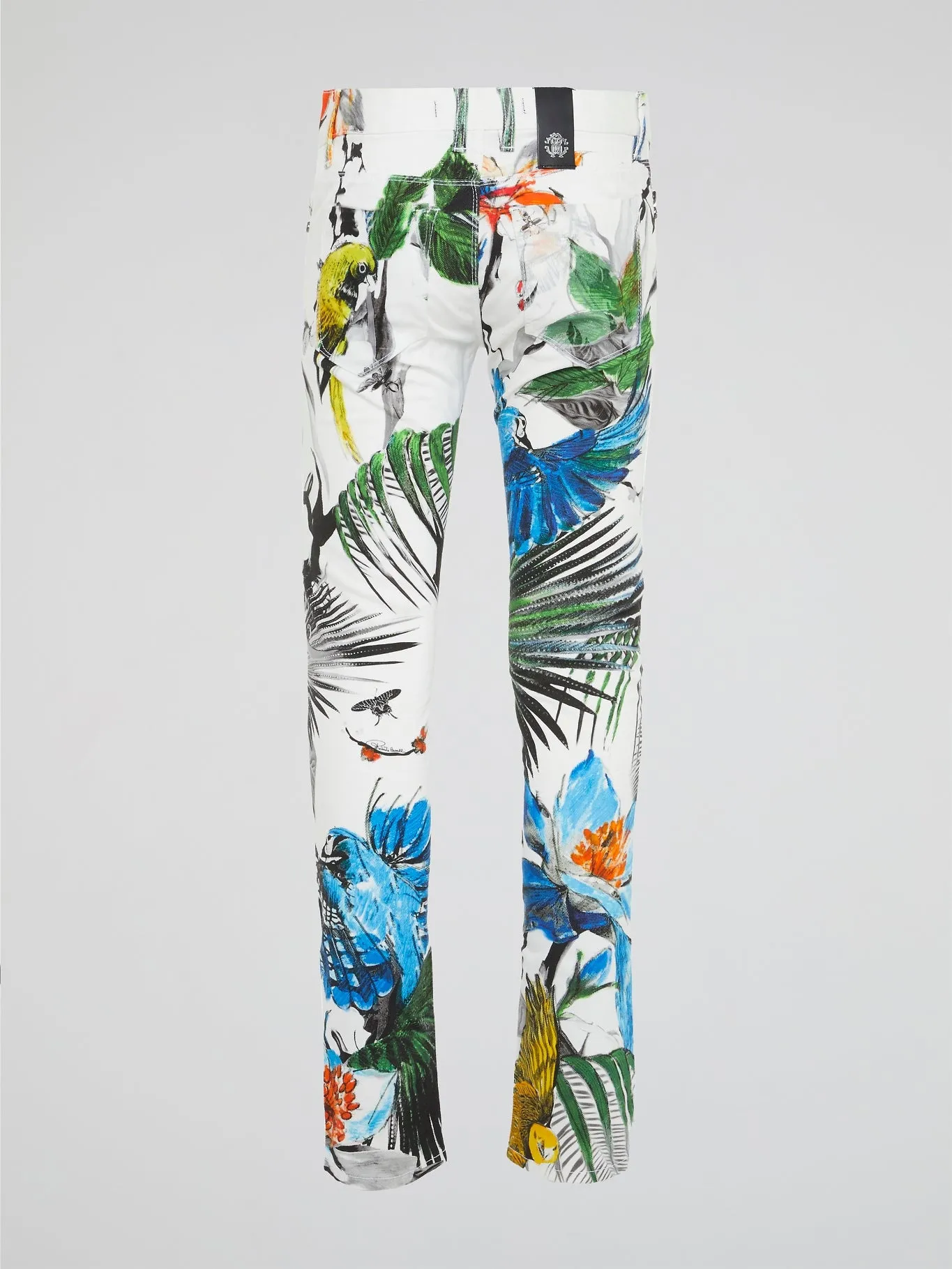 Floral Print Slim Fit Pants