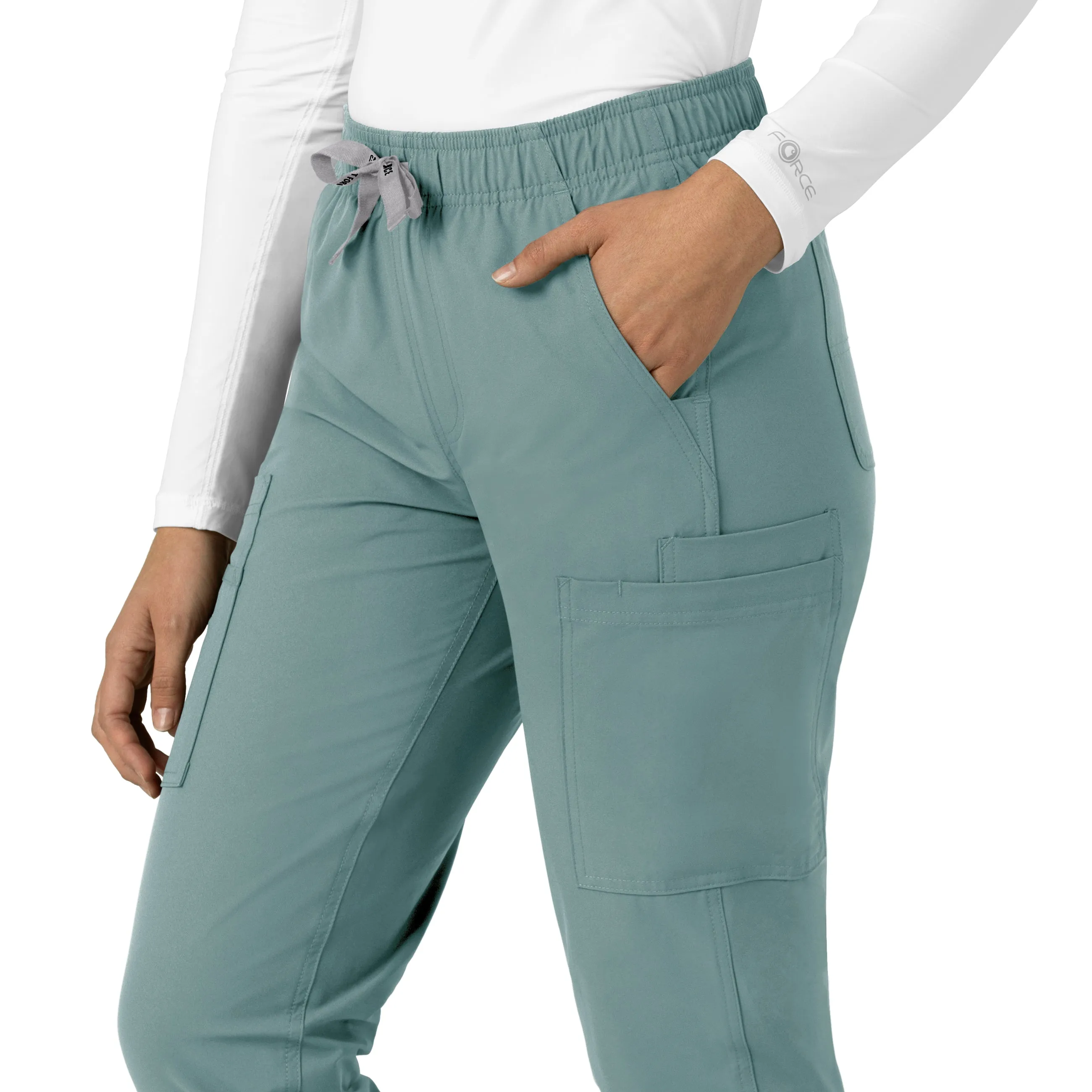 Force Essentials C51213 Straight Leg Scrub Pants Summer Blue