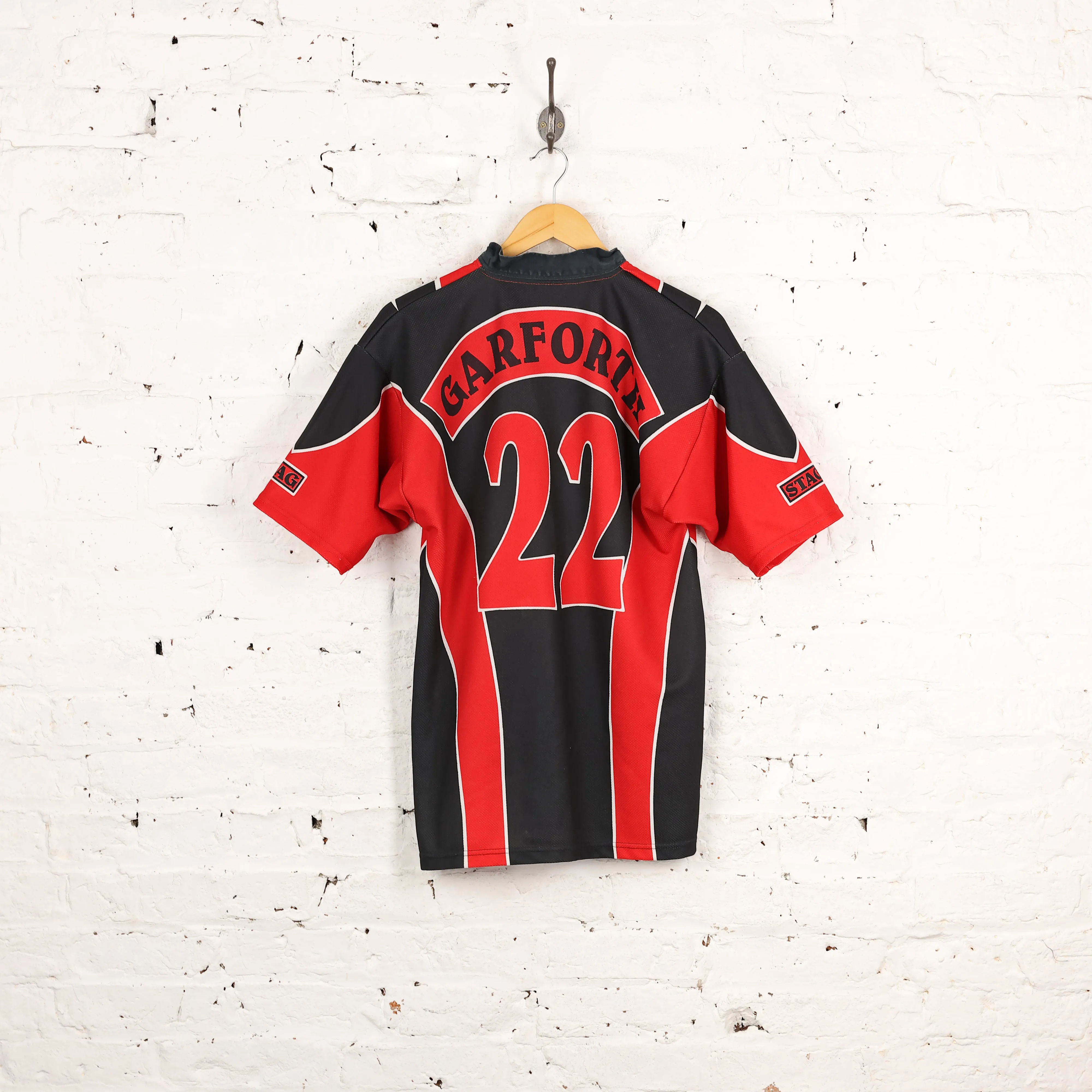 Garforth Tigers Stag Rugby Shirt - Red - M