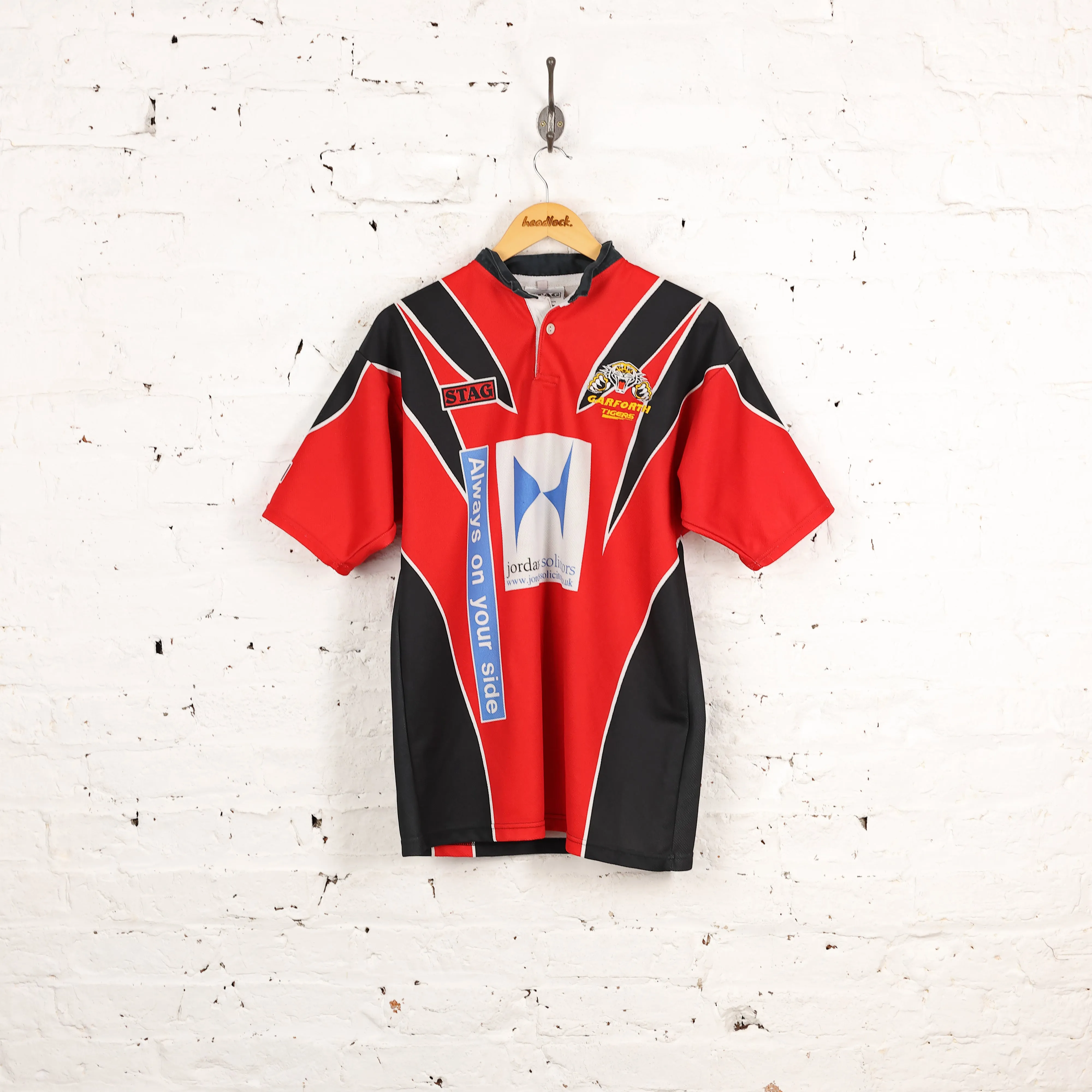 Garforth Tigers Stag Rugby Shirt - Red - M