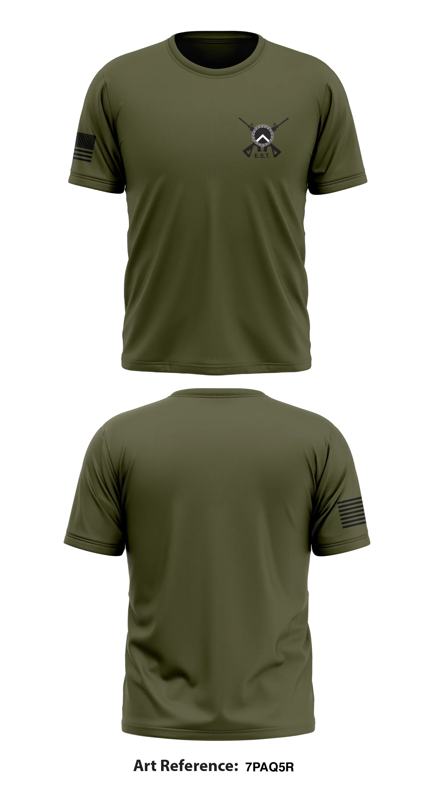GCRTA Emergency Service Team (EST) Store 1 Core Men's SS Performance Tee - 7pAq5r