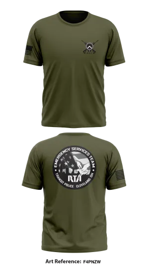 GCRTA Emergency Service Team (EST) Store 1 Core Men's SS Performance Tee - f4pNZw