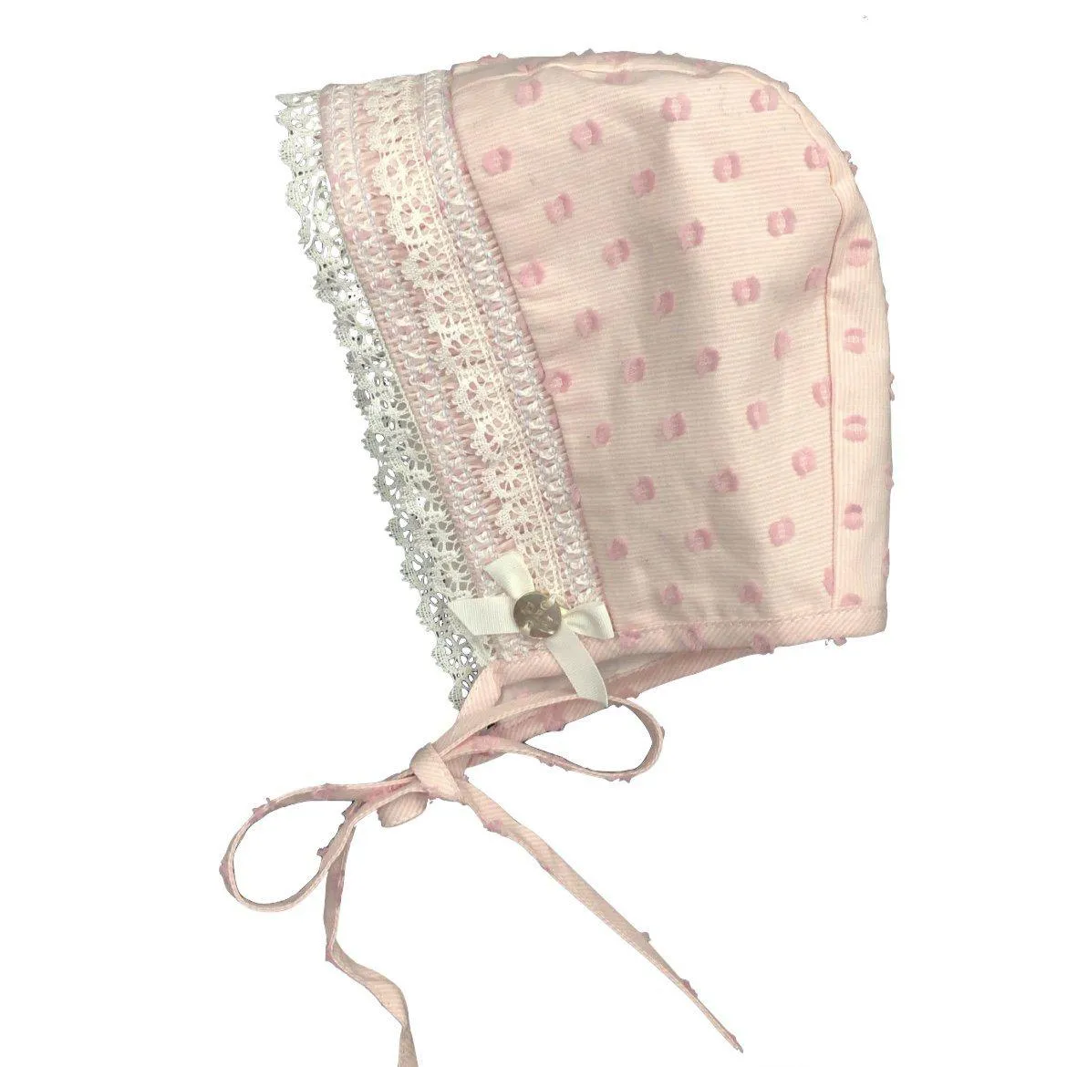 Girls Chalk Pink Bonnet