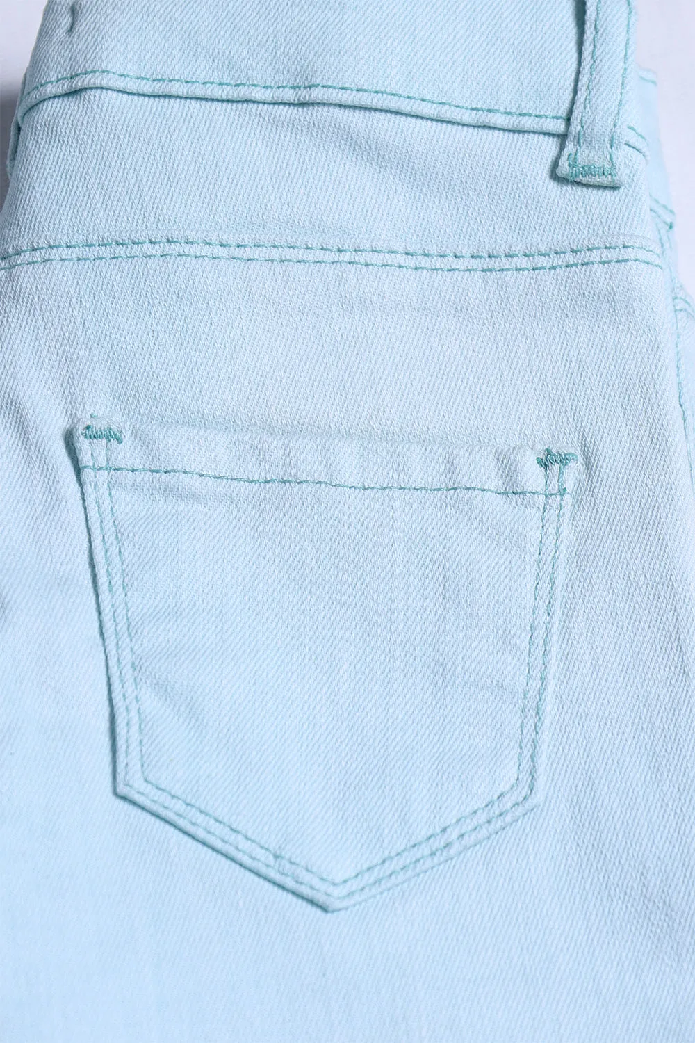 GIRL'S TWILL PENT EMB. - STAR