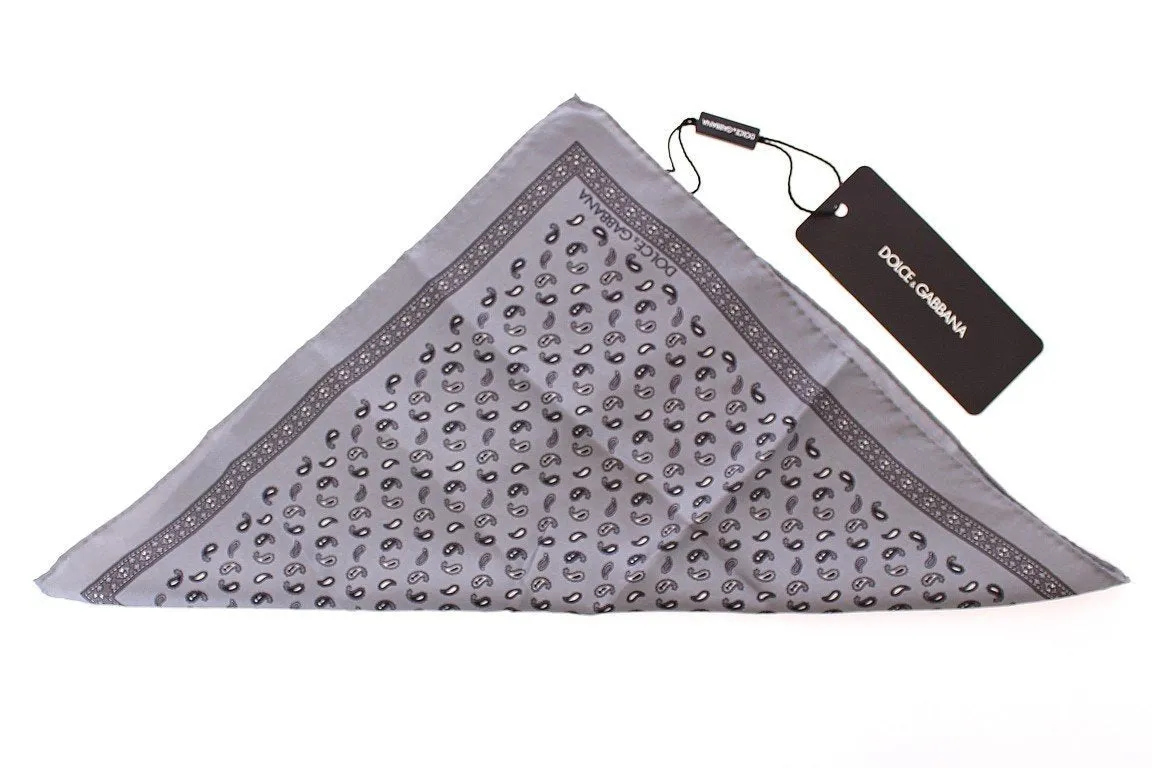 Gray Silk Handkerchief