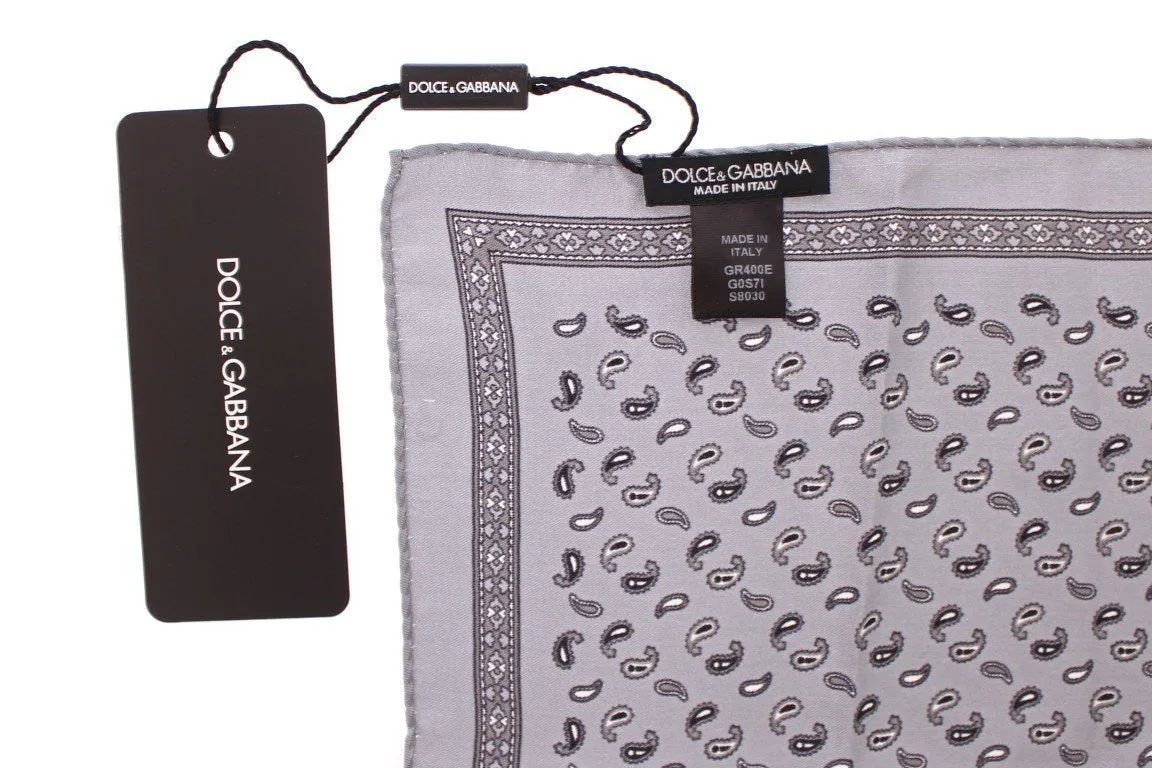 Gray Silk Handkerchief