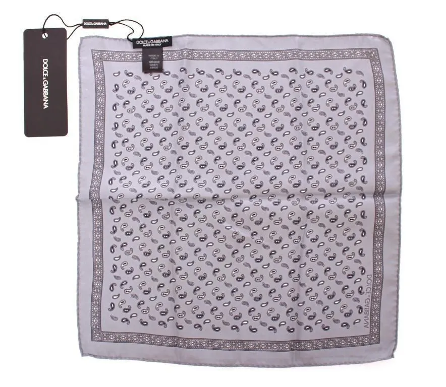 Gray Silk Handkerchief