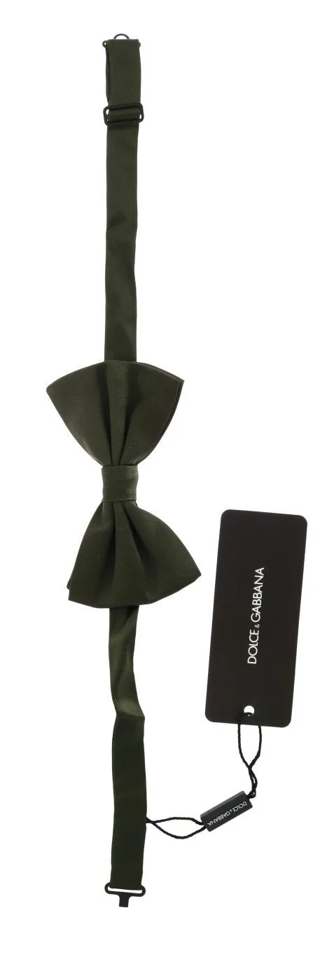 Green Silk Bow Tie