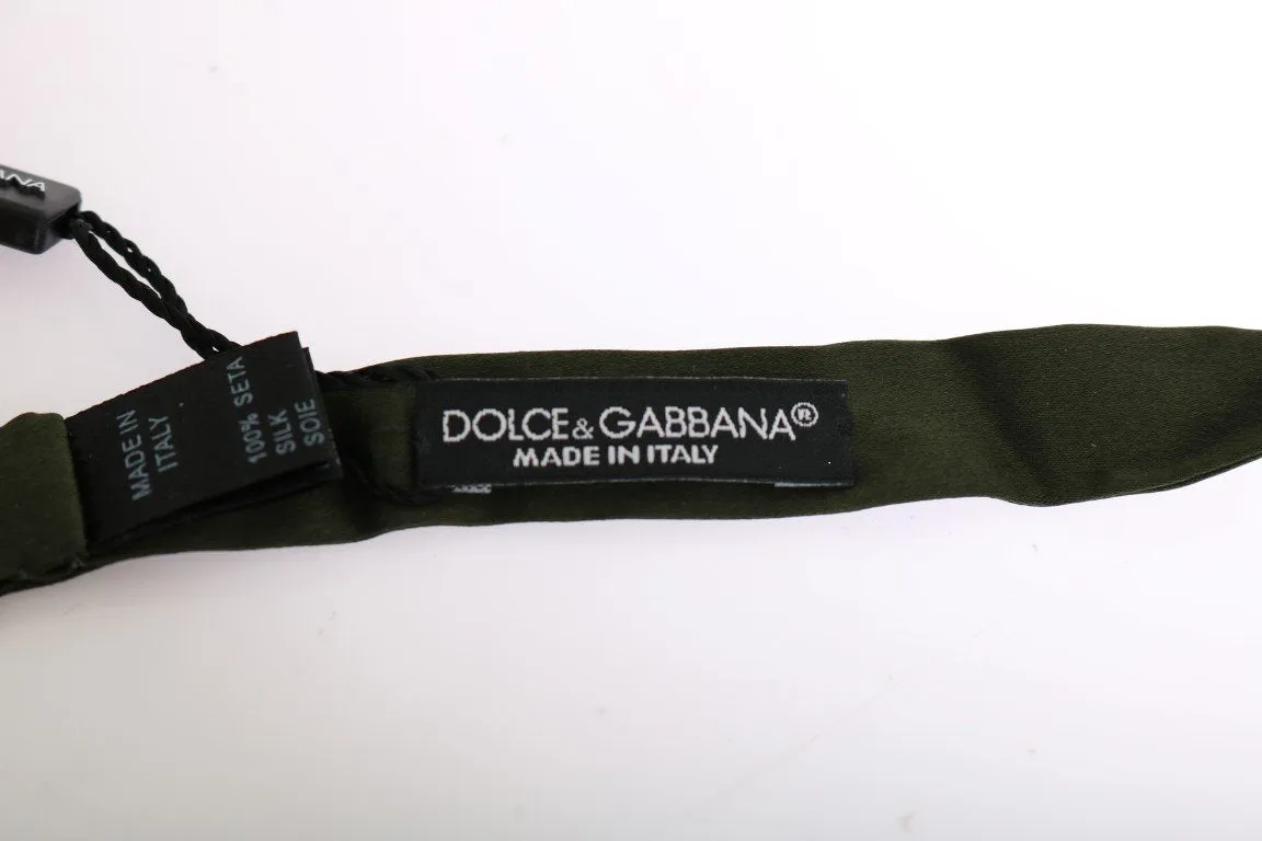 Green Silk Bow Tie