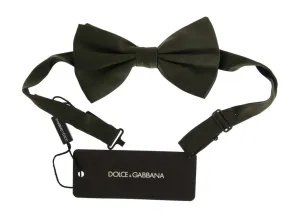 Green Silk Bow Tie