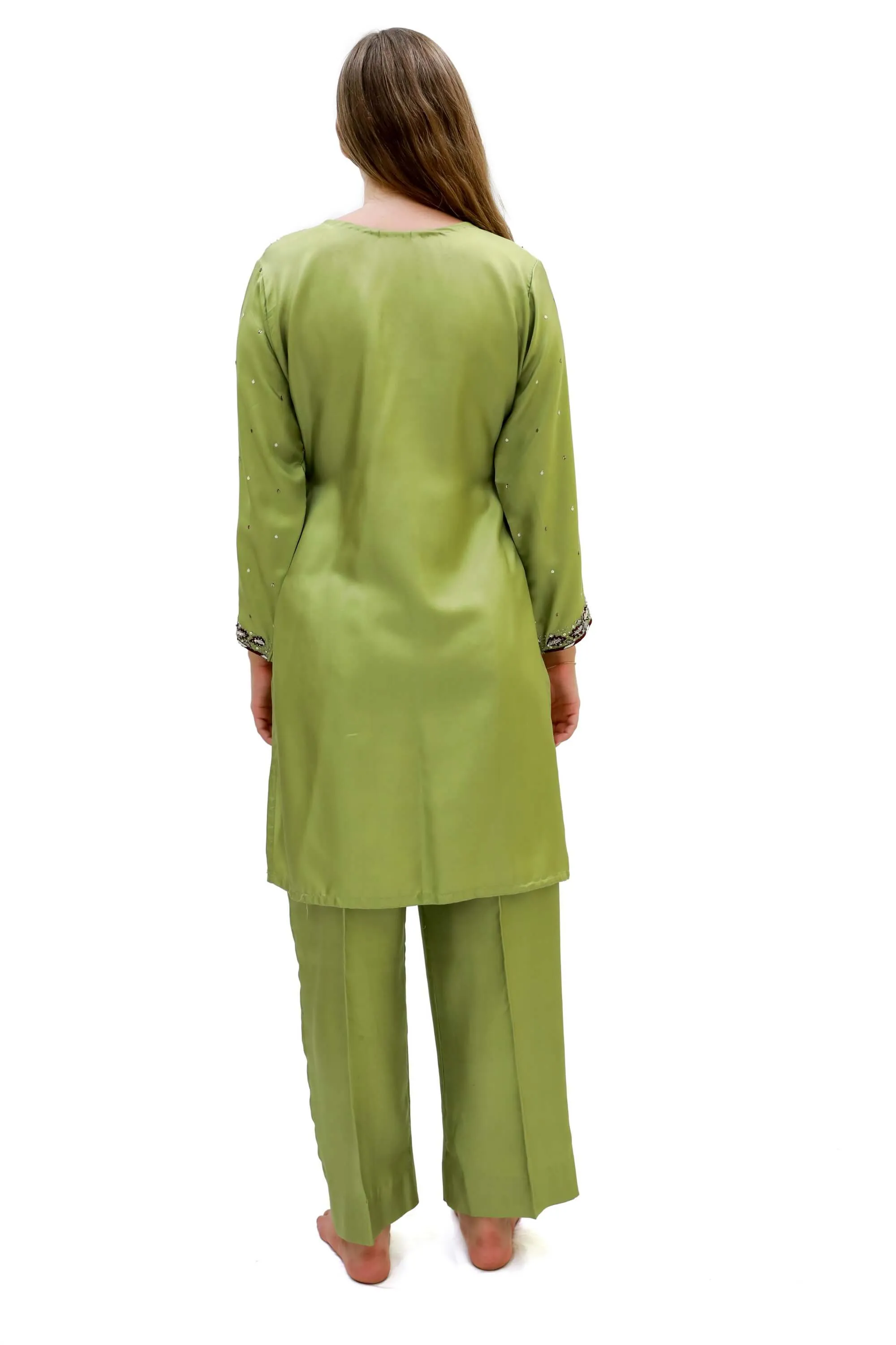 Green Silk Salwar Kameez