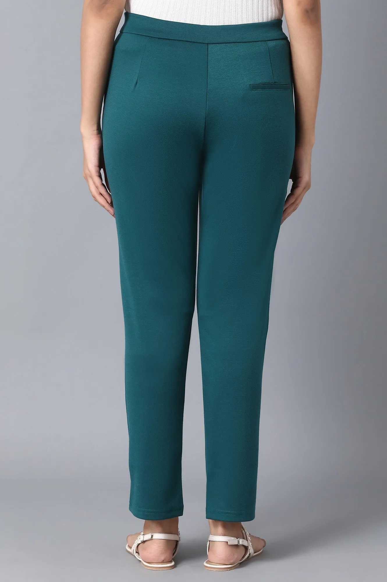 Green Slim Fit Trouser Pants