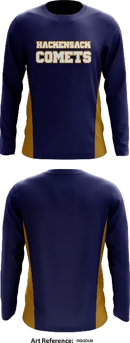 Hackensack Comets Core Men's LS Performance Tee - DgqDU9