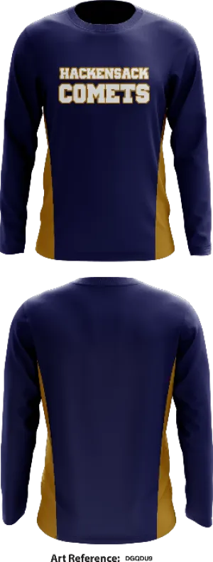 Hackensack Comets Core Men's LS Performance Tee - DgqDU9