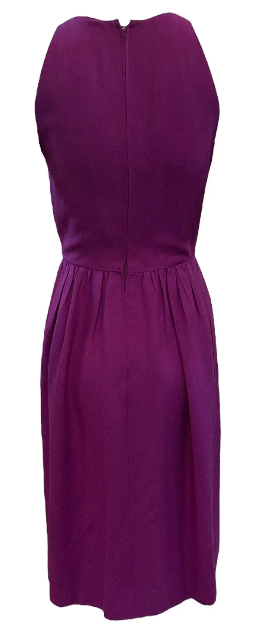 Halston 70s  Purple Linen Dress