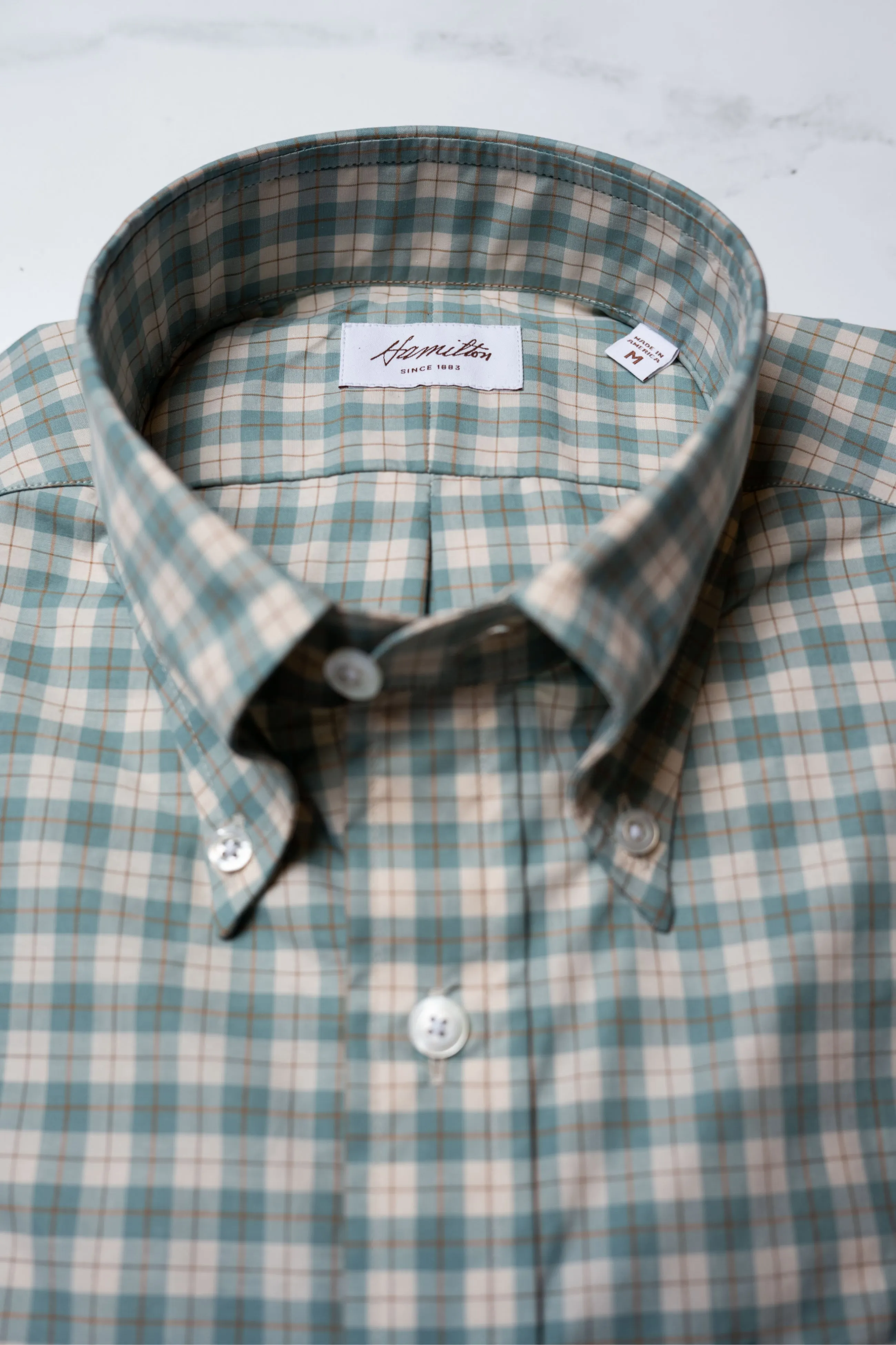 Hamilton Stanton Plaid Sport Shirt - Green