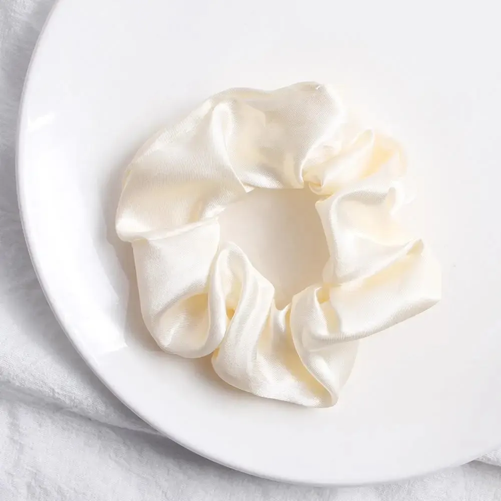 Handmade Multicolor Silk Scrunchie - Elastic Hair Tie