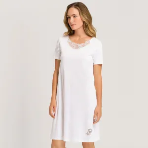 Hanro Paola Short Sleeve Cotton Gown