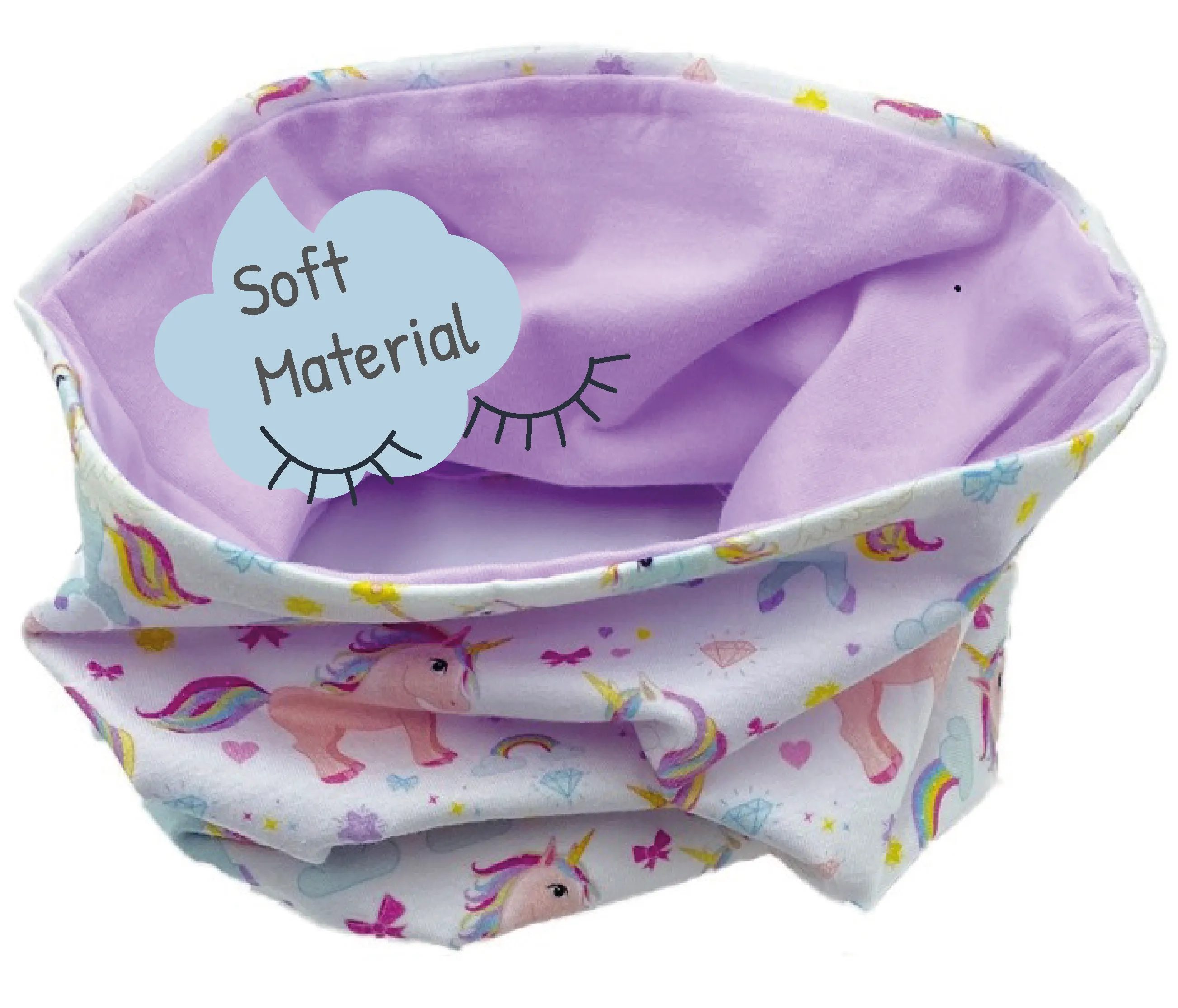 Hat and scarf set unicorn - winter hat