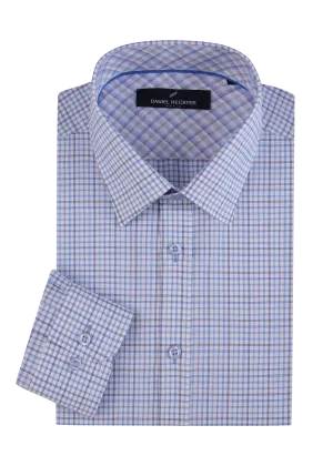 Hechter Paris Plaid Slim Fit Dress Shirt