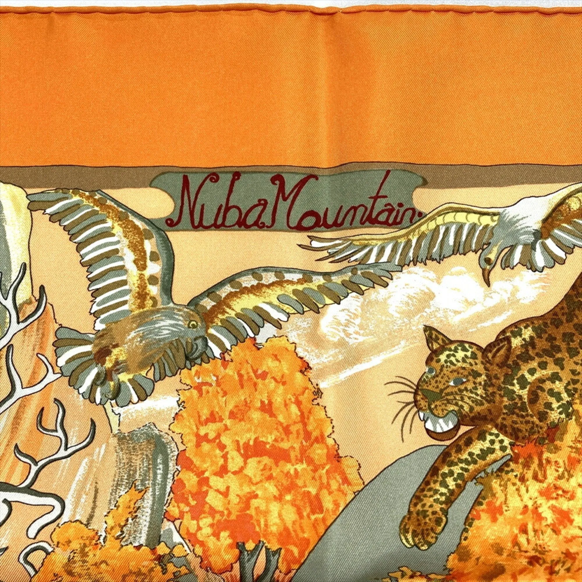 Hermès Carré 90 Orange Silk Accessories