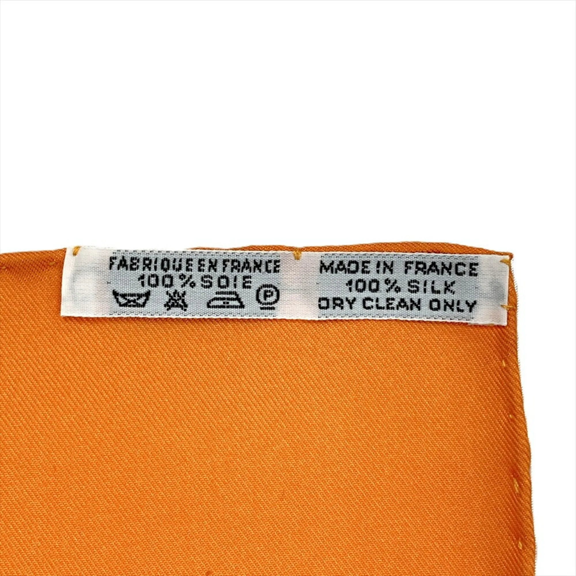 Hermès Carré 90 Orange Silk Accessories