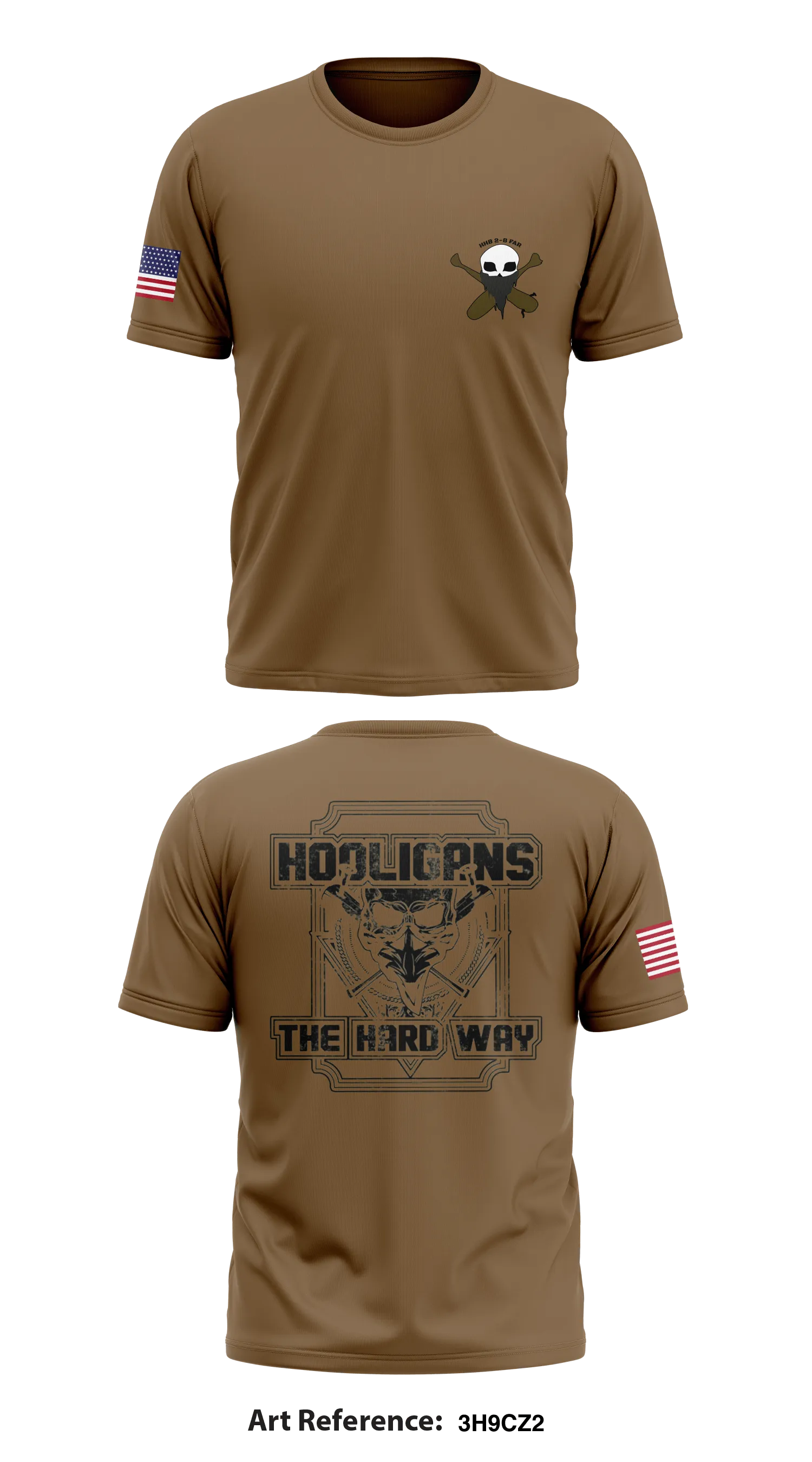 HHB 2nd Battalion 8th Field Artillery Regiment Core Men's SS Performance Tee - 3H9Cz2