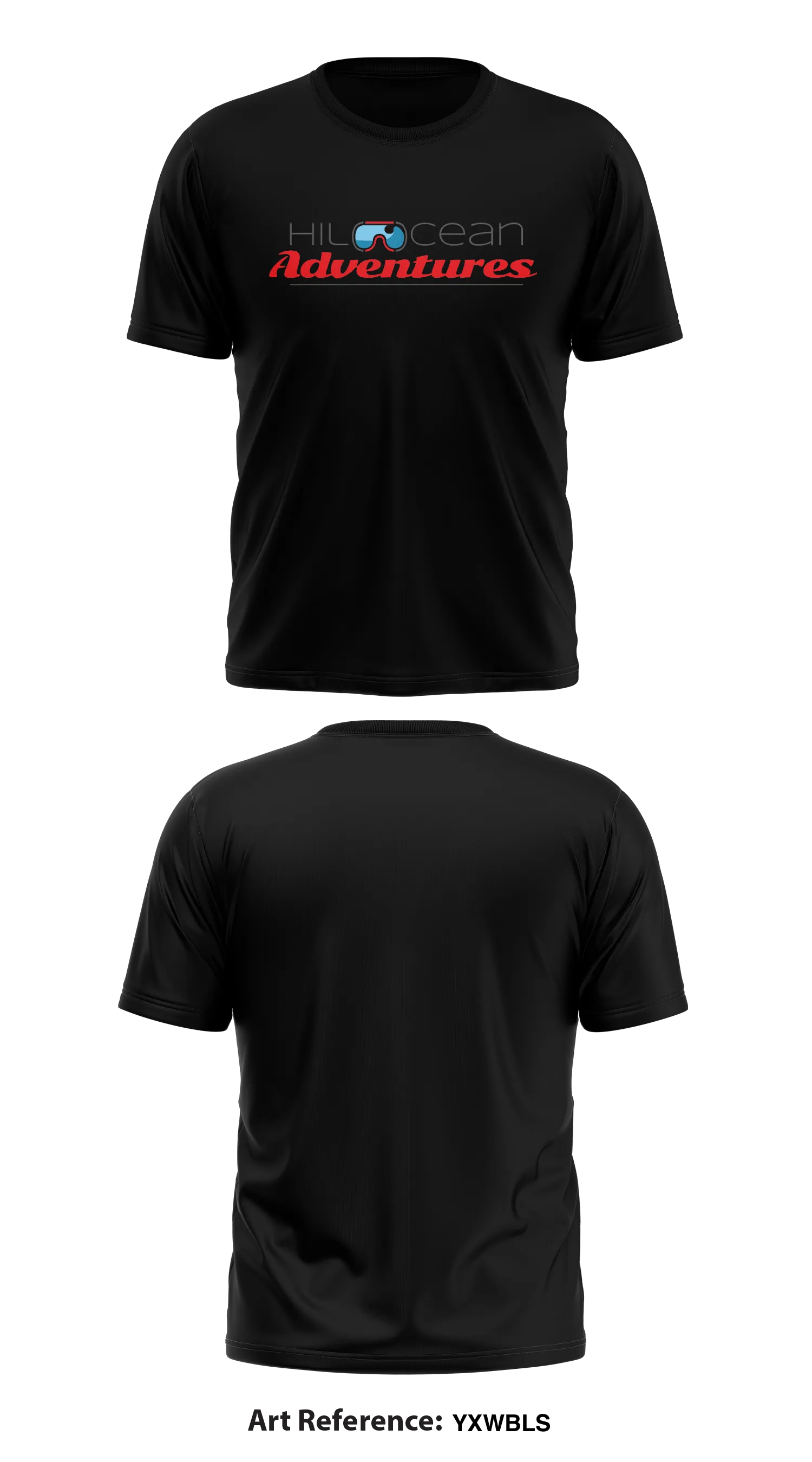 Hilo Ocean Adventures Store 1 Core Men's SS Performance Tee - YXWBLs