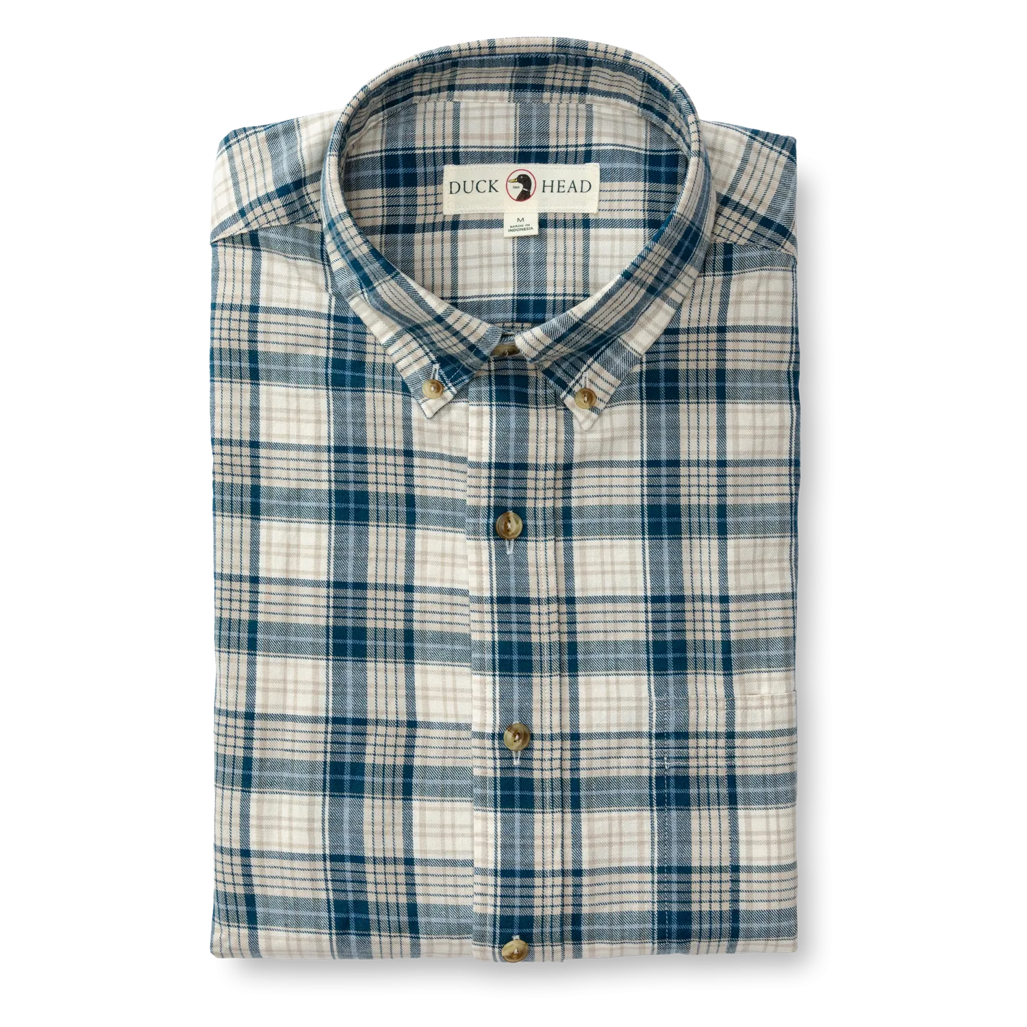 Holling Plaid Cotton/Wool Twill Sport Shirt  