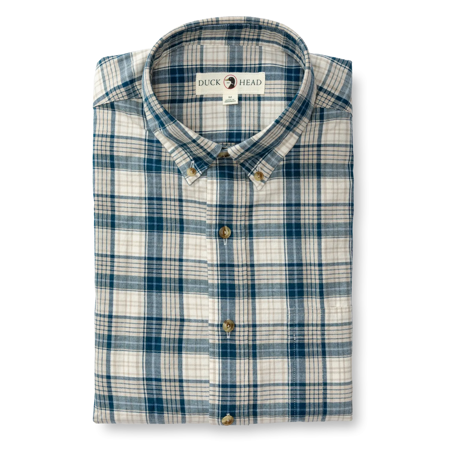 Holling Plaid Cotton/Wool Twill Sport Shirt  