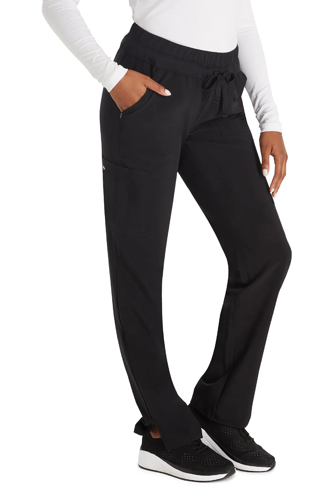 Inspira Flex IP072A Straight Leg Pants Black