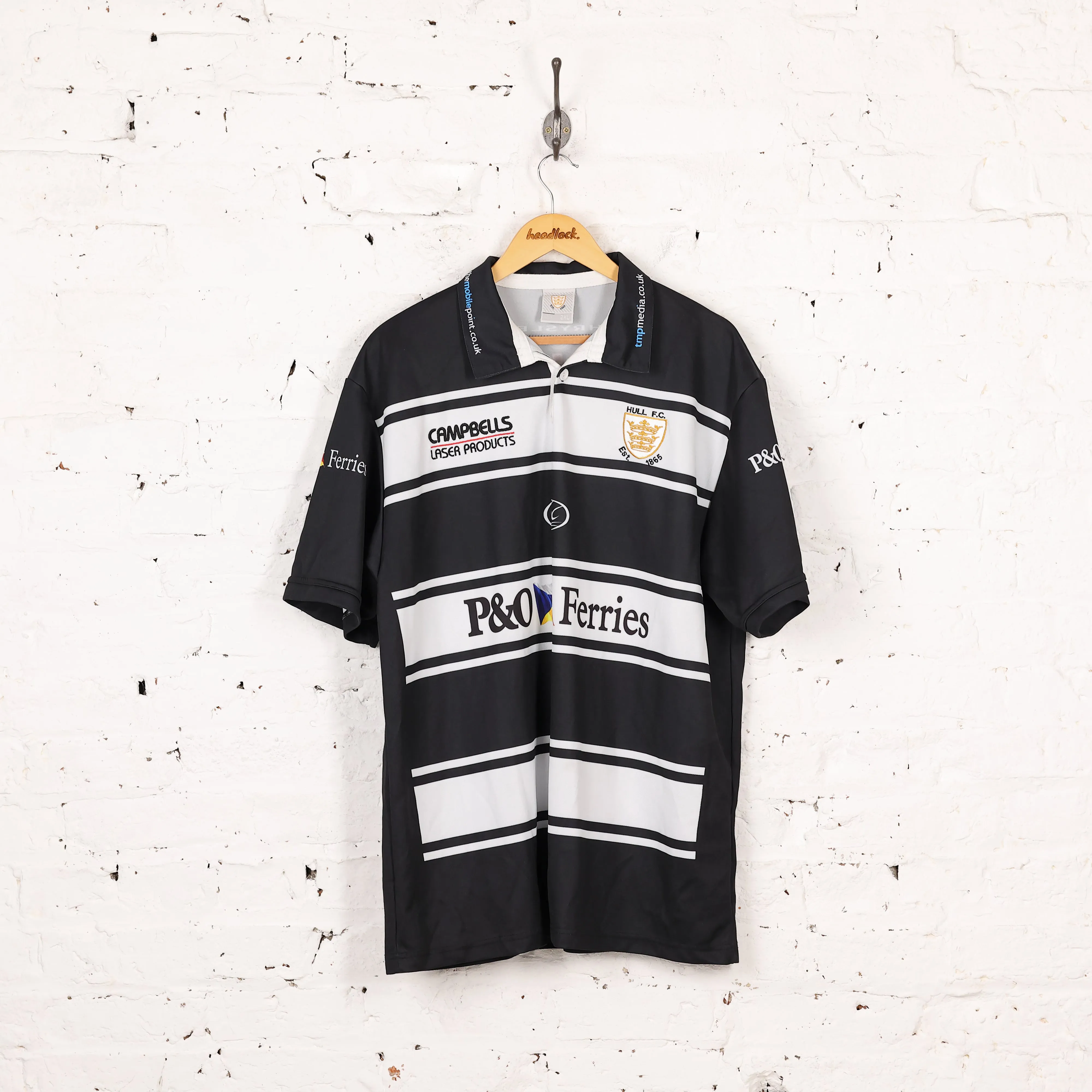 ISC Hull FC 2009 Home Rugby Shirt - Black - XXL