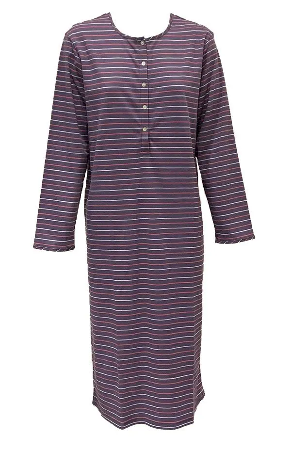Janie Mid Knit Nightie - Navy