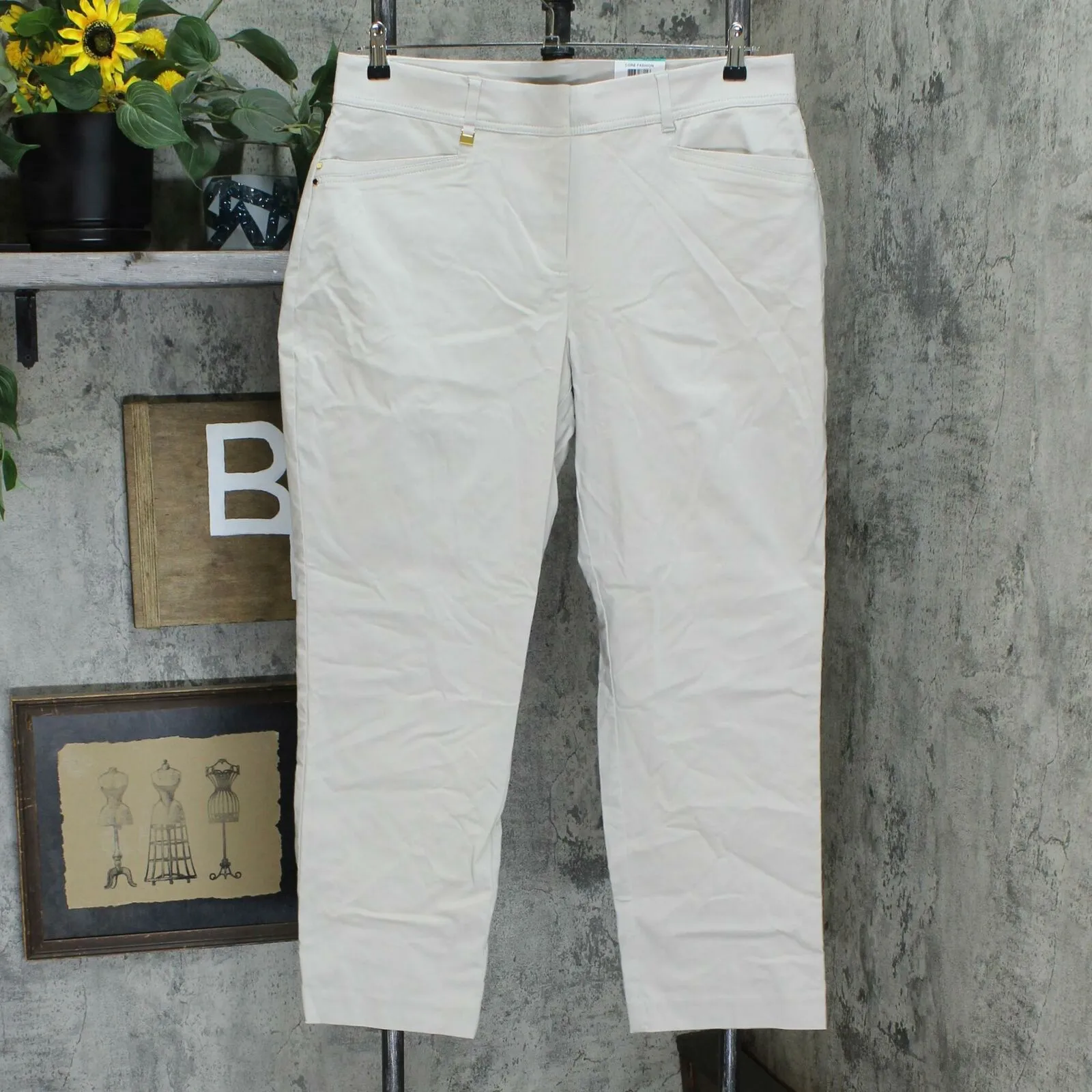 JM Collection Women's Curvy Fit Straight Leg Pants