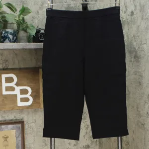 Joan Rivers Women's Signature Pull-On Capri Pants Black Medium