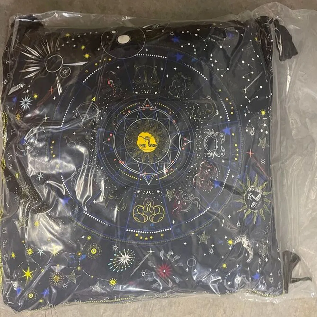 Johnny Was Celestine Sleepwear Sleep Robe Black Home Loungewear Sun Stars NEW