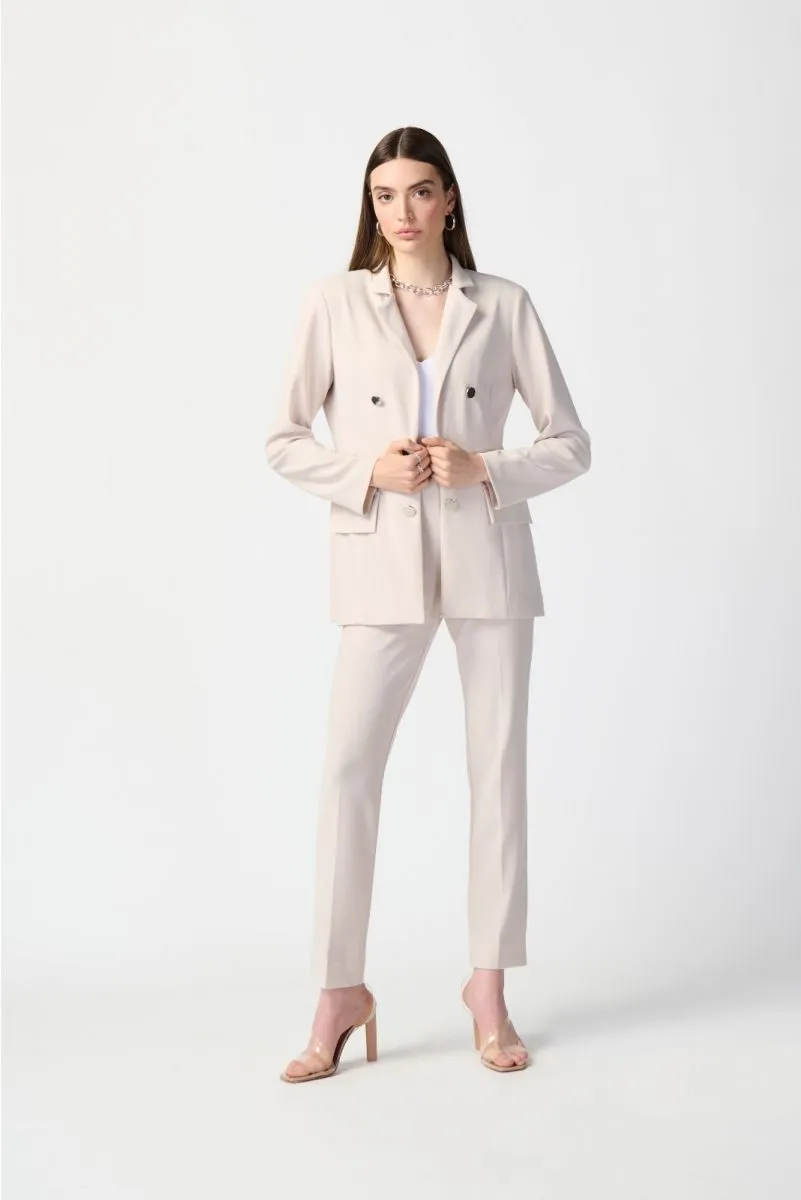 Joseph Ribkoff Button Accents Pull On Straight Pants 241149