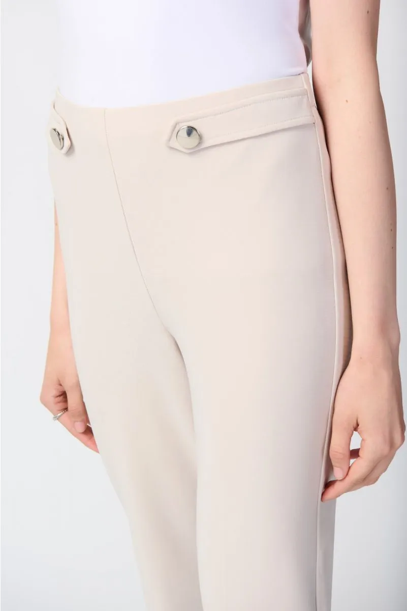 Joseph Ribkoff Button Accents Pull On Straight Pants 241149
