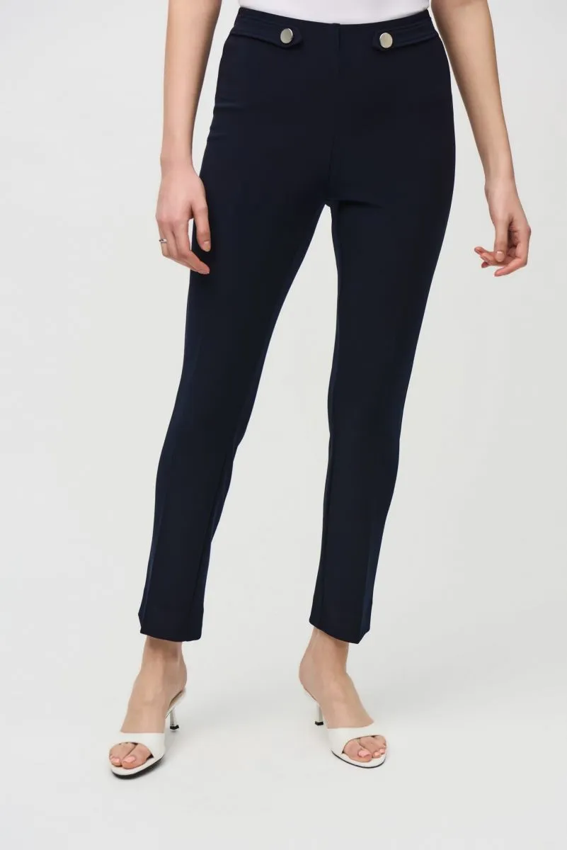 Joseph Ribkoff Button Accents Pull On Straight Pants 241149
